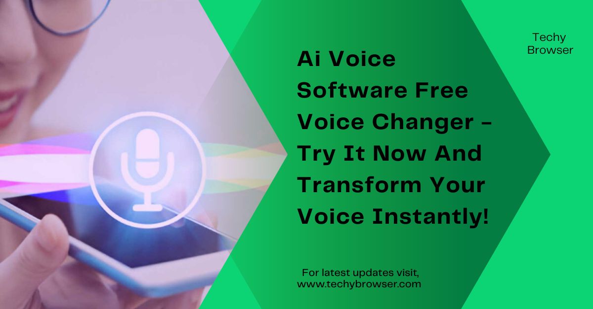 Ai Voice Software Free Voice Changer - Try It Now And Transform Your Voice Instantly!